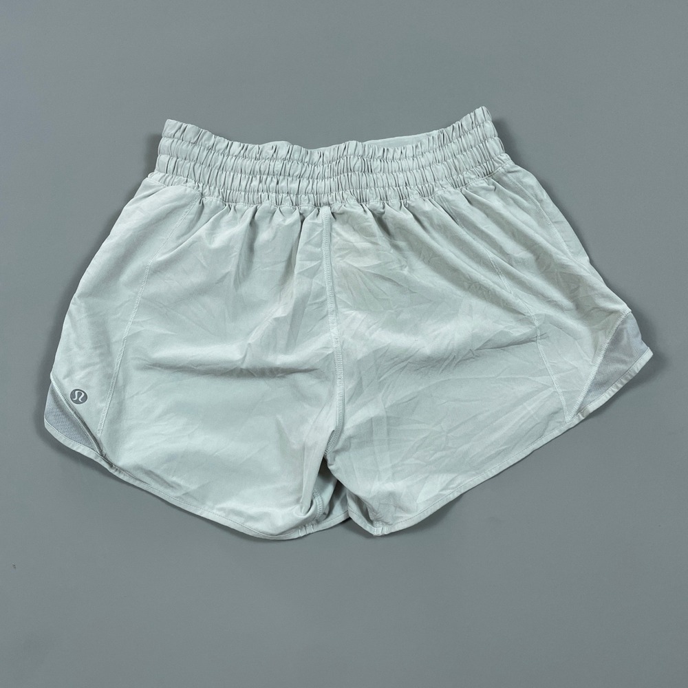 Lululemon Hotty Hot High-Rise Lined Shorts Light Green Mint Running Athletic 4